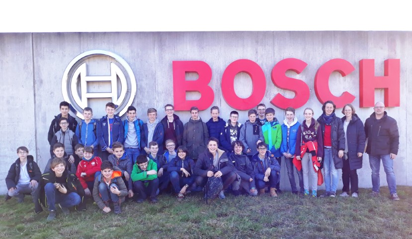 NwT1 Klasse 8b bei Bosch in Abstatt