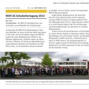 MINT-EC-Schulleitertagung 2013