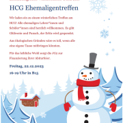 Einladung zum HCG Ehemaligentreffen 2023